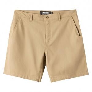 NEW MOUNTAIN KHAKIS men's classic fit stretch poplin short in retro khaki